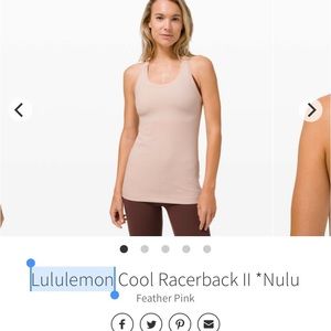 Lululemon Cool Racerback Tank Top - Nulu 6
